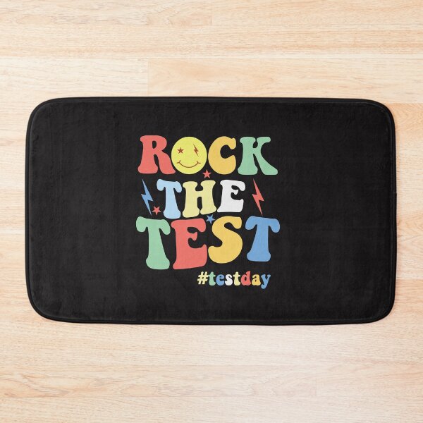 Item preview, Rock The Test Testing Day Retro Motivational Teacher Student T-Shirt designed and sold by shopping new.
