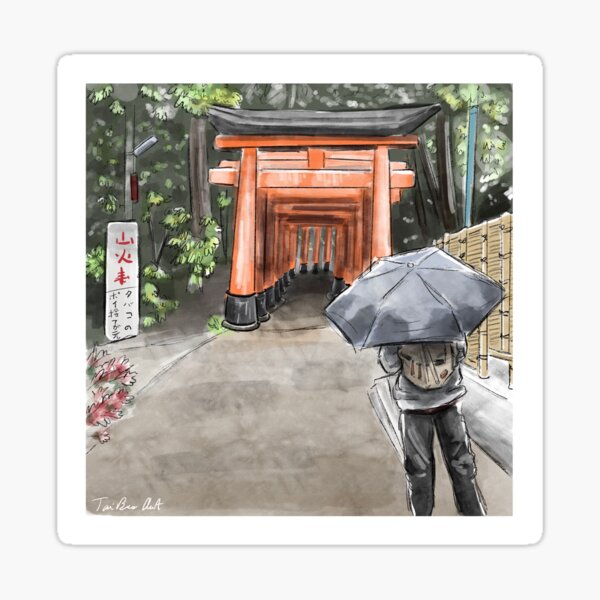 Item preview, Rainy Fox Shrine designed and sold by toribees.