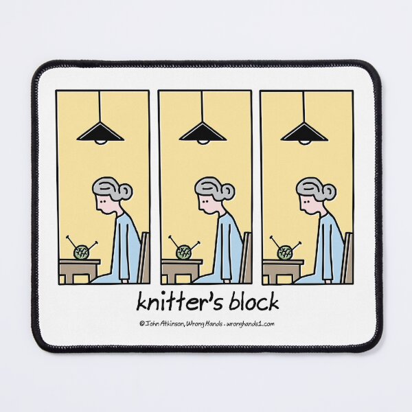 Item preview, knitter's block designed and sold by WrongHands.