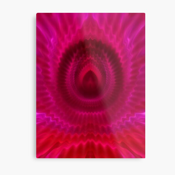 Red Power Flame Metal Print