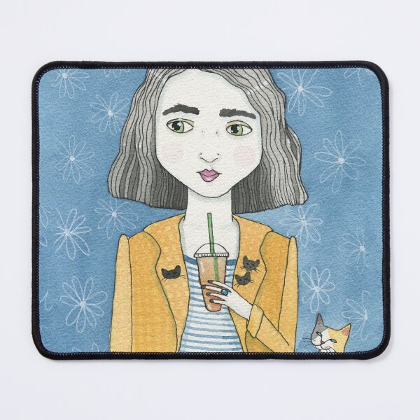 Item preview, Iced Coffee With Kitty designed and sold by KilkennyCat Art.
