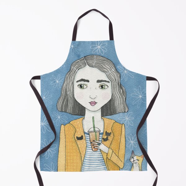 Item preview, Iced Coffee With Kitty designed and sold by KilkennyCat Art.
