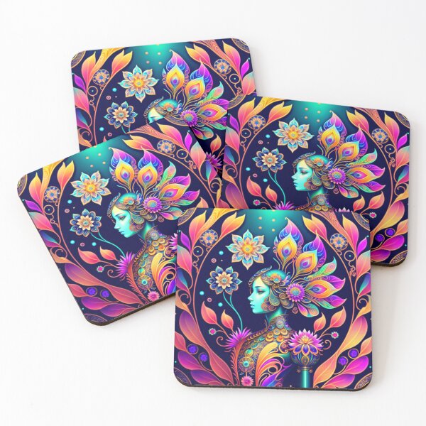 Item preview, New Age Art, Angelical Flower Spirit, Psyhodelic Artwork designed and sold by Newageartstore.