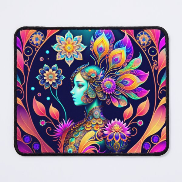 Item preview, New Age Art, Angelical Flower Spirit, Psyhodelic Artwork designed and sold by Newageartstore.