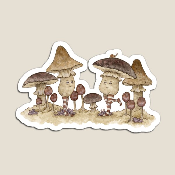 Item preview, Happy Mushrooms designed and sold by AmyBrownArt.