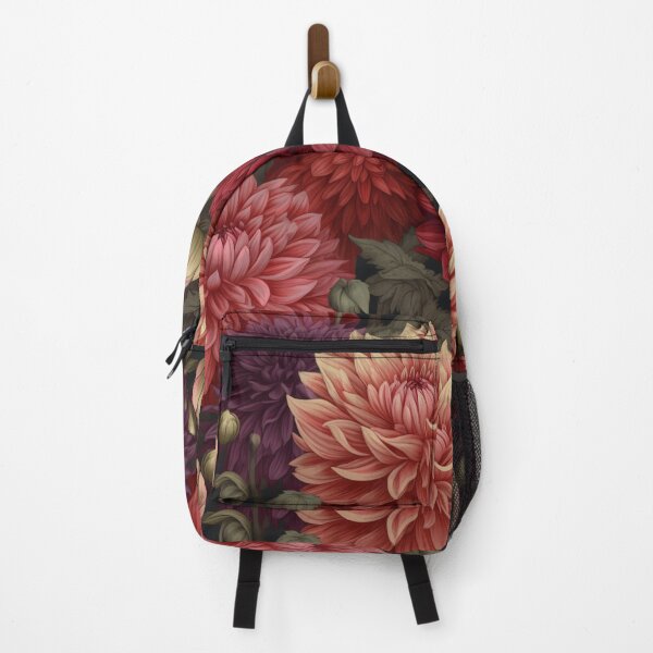 Item preview, Dahlia Pattern with Red and Pink designed and sold by Fragile Prints.