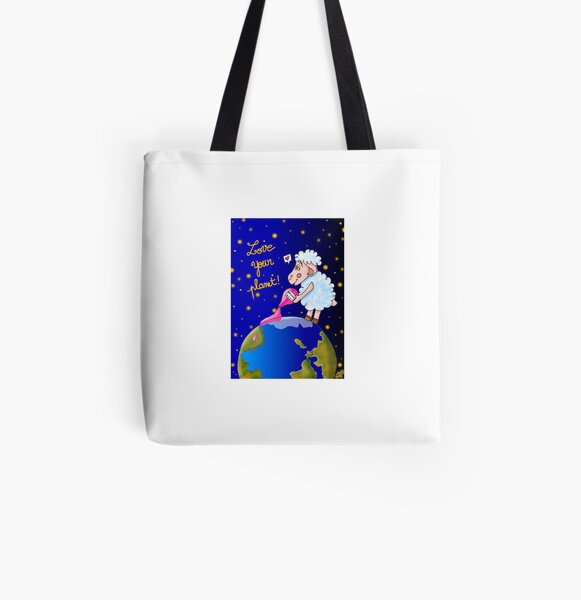 Love Your Planet Tote bag doublé