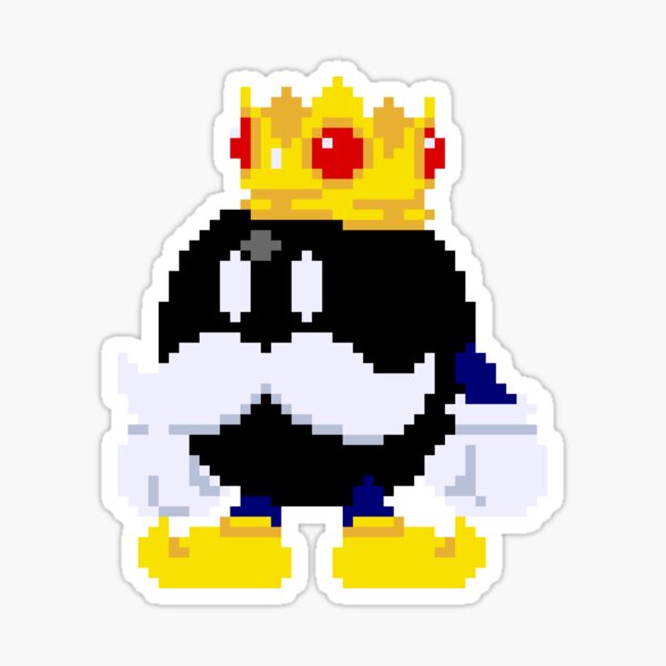 Aperçu de l'œuvre Roi Bob-Omb créée et vendue par Impish MATT's Pixels.