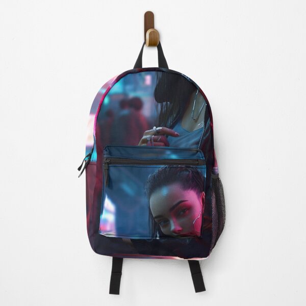 Item preview, Neon Nights: A Cyberpunk Stroll in the Red Light District designed and sold by ZDP-ART.