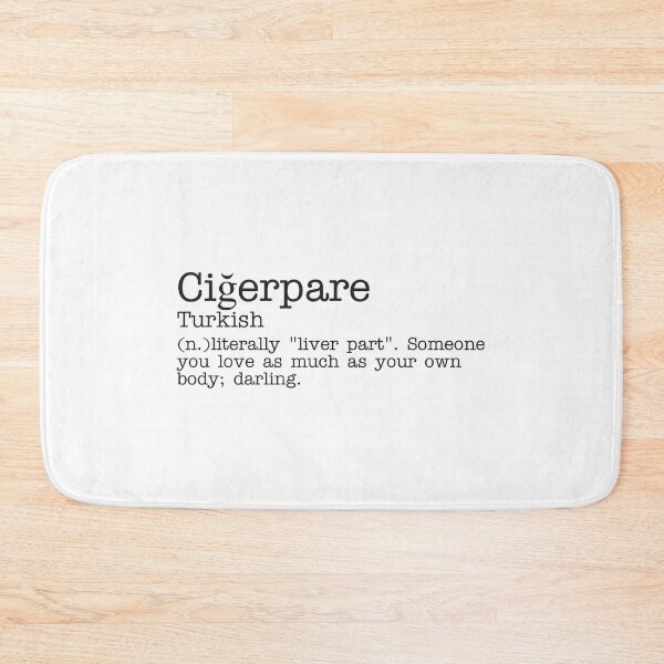 Item preview, Ciğerpare - Turkish - Beautiful Word Definition - Typewriter designed and sold by Zooone.