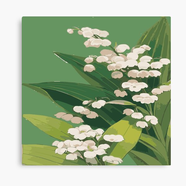 Angel With Lily Of The Valley Antique Image Paper Canvas Or Foam Board  Print
