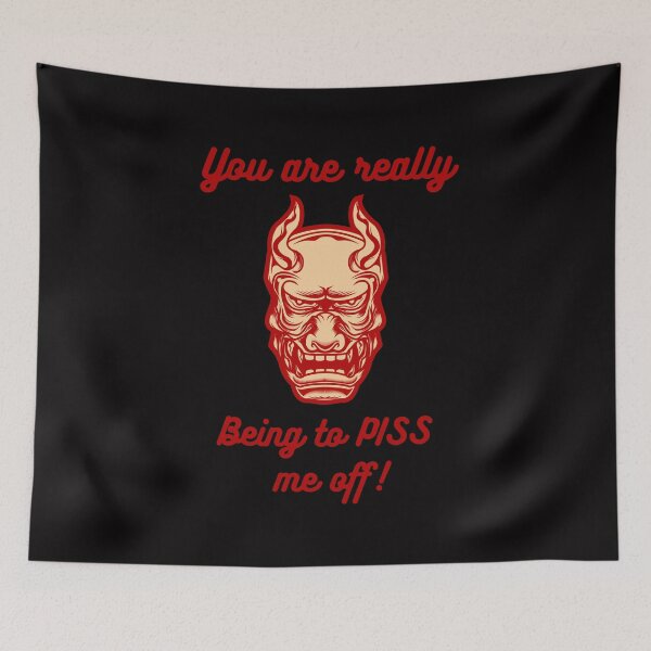 Item preview, You are pissing me off, skull designed and sold by hazelknott.