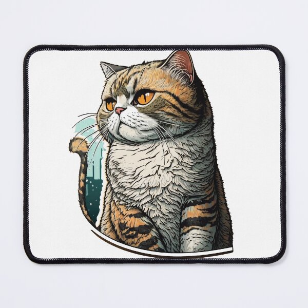 Item preview, observant cat sticker designed and sold by Ominido.