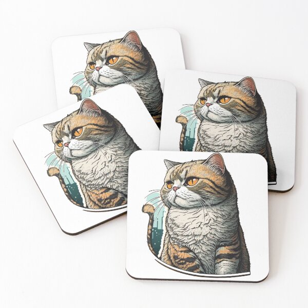 Item preview, observant cat sticker designed and sold by Ominido.