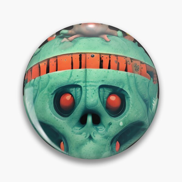 Item preview, Red Eye Halloween Zombie Head designed and sold by Chubuter.