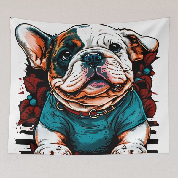 Item preview, Bulldog Puppy Smiling  designed and sold by mydoglove.