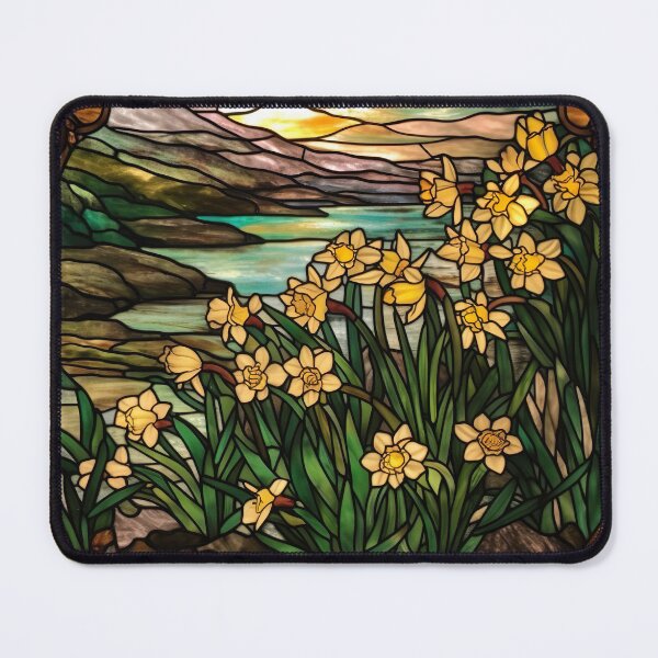 Item preview, Stained Glass Spring Daffodils designed and sold by Matt's Artificial Nature.