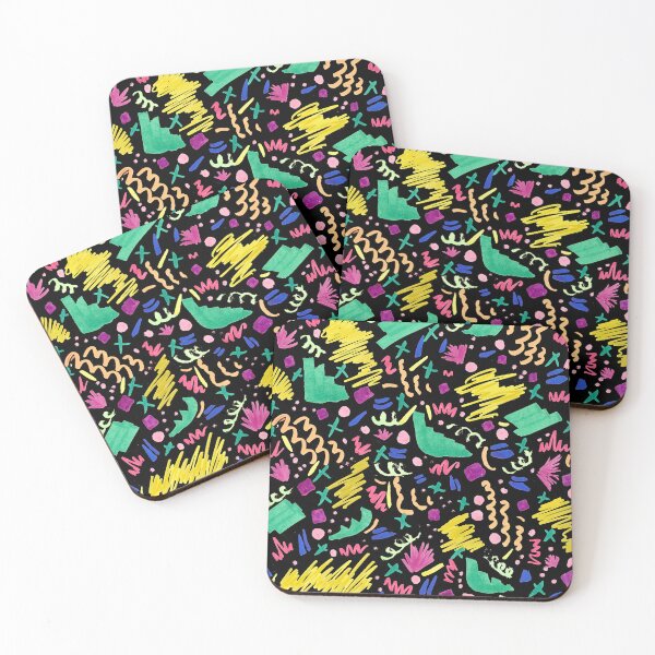 Item preview, Sketchbook Doodles, Bold Colors over Black designed and sold by Daydreamer Alley.