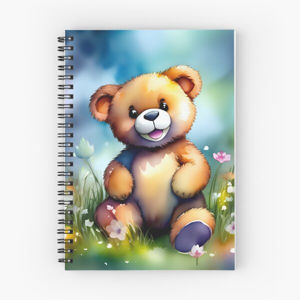 Item preview, Teddy bear in a field of flowers - a scene of natural beauty and serenity by TUMBAJULCA designed and sold by TUMBAJULCA.