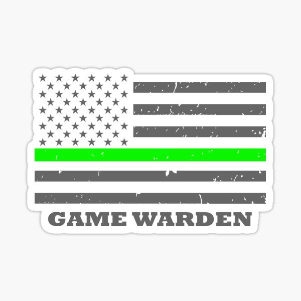 Support Your Local Game Warden, game warden Sticker for Sale by ShunhsiNo