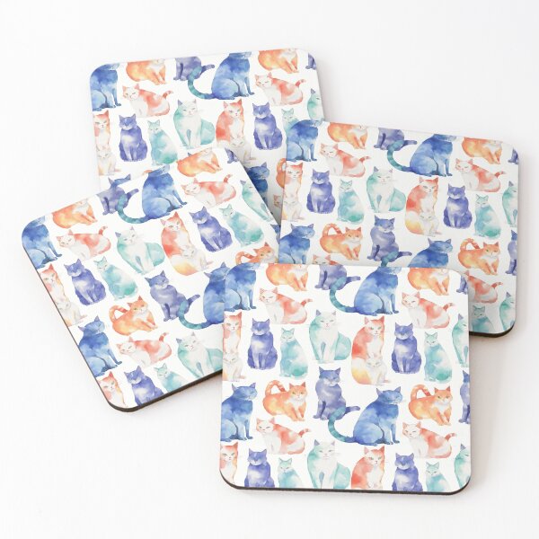 Item preview, Cats are among us watercolor designed and sold by cityette.