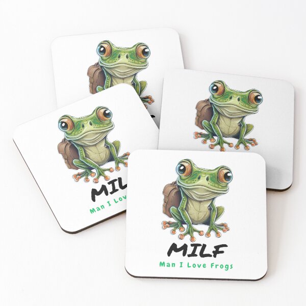 Item preview, Man I Love Frogs MILF New School Cute Frog Design designed and sold by BrinaandPops.
