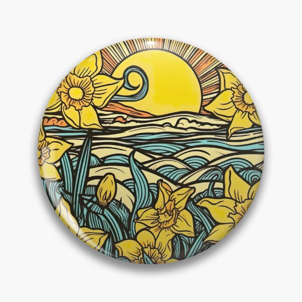Item preview, Psychedelic Spring Daffodils designed and sold by Matt's Artificial Nature.