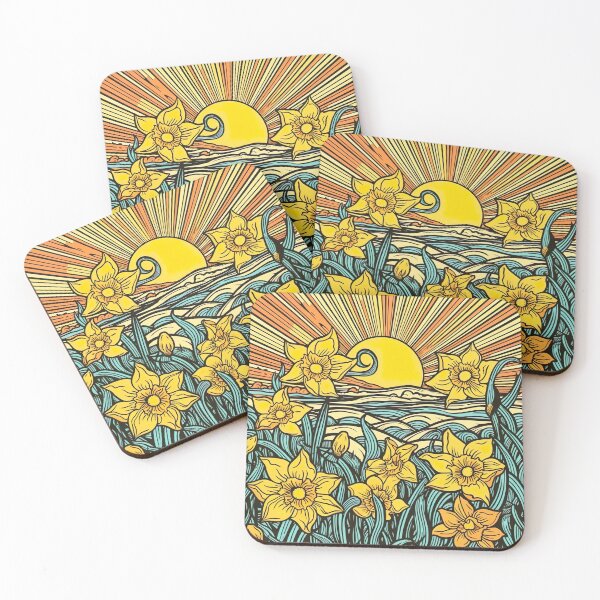 Item preview, Psychedelic Spring Daffodils designed and sold by Matt's Artificial Nature.