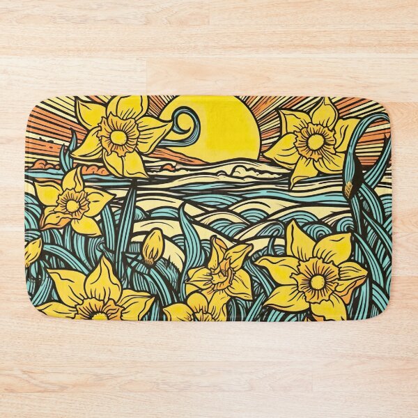 Item preview, Psychedelic Spring Daffodils designed and sold by Matt's Artificial Nature.