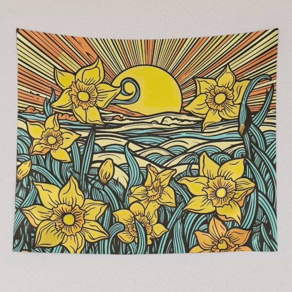 Item preview, Psychedelic Spring Daffodils designed and sold by Matt's Artificial Nature.