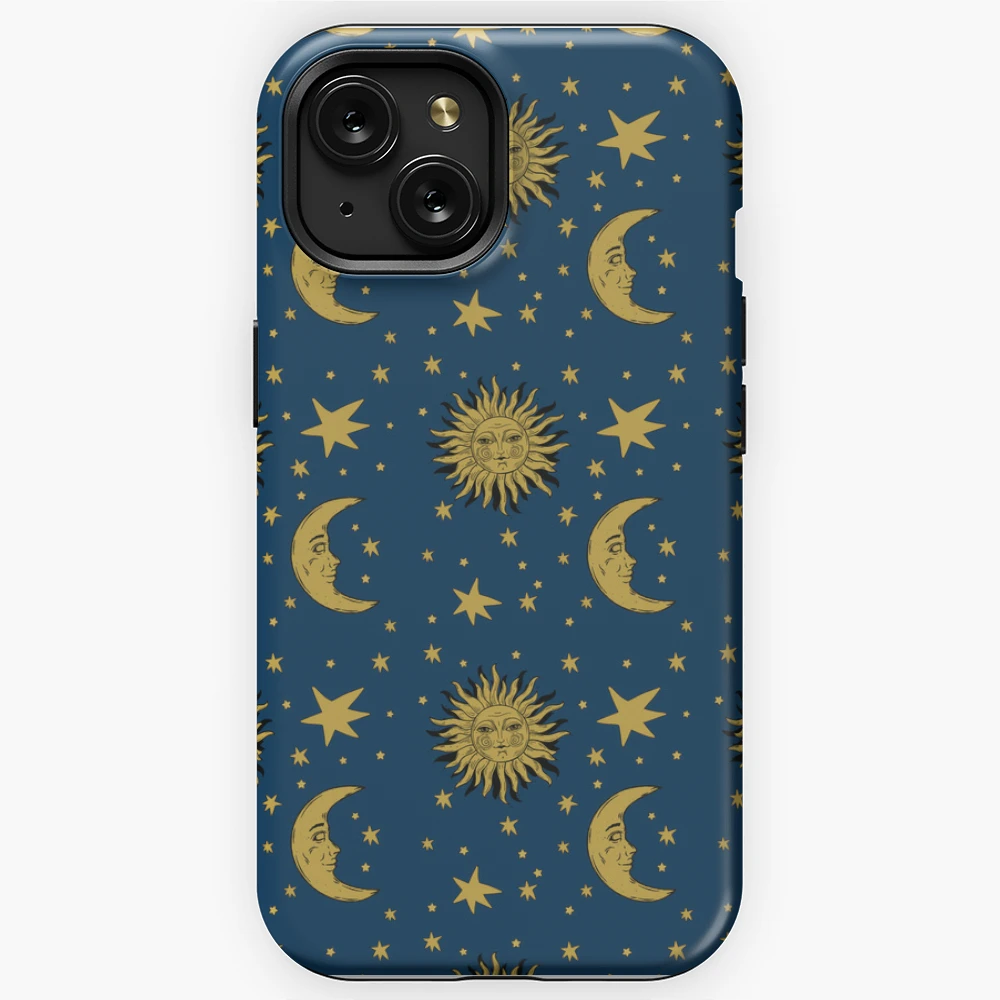 90s Whimsi goth Celestial Sun And Moon Pattern