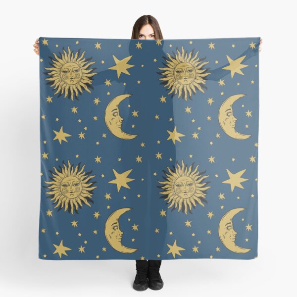 Item preview, 90s Whimsi-goth Celestial Sun And Moon Pattern designed and sold by kpvart.