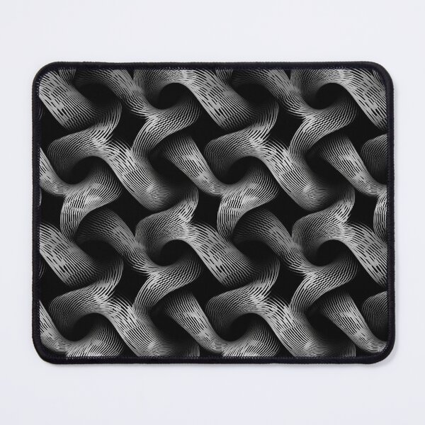 Item preview, High Repeat Ethereal Wavy Swirls Monochrome Odyssey | Seamless Pattern designed and sold by Adam Prettyjohns.