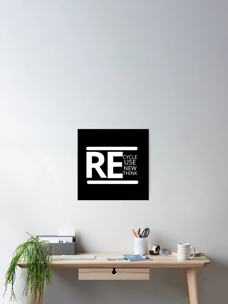 Thumbnail 2 of 3, Poster, Recycle Rese Renew Rethink designed and sold by mahnoudpro.