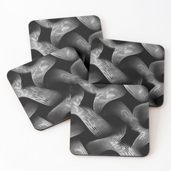 Item preview, Large Print Ethereal Wavy Swirls Monochrome Odyssey | Seamless Pattern designed and sold by Adam Prettyjohns.