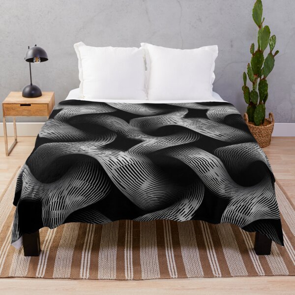 Item preview, Large Print Ethereal Wavy Swirls Monochrome Odyssey | Seamless Pattern designed and sold by Adam Prettyjohns.