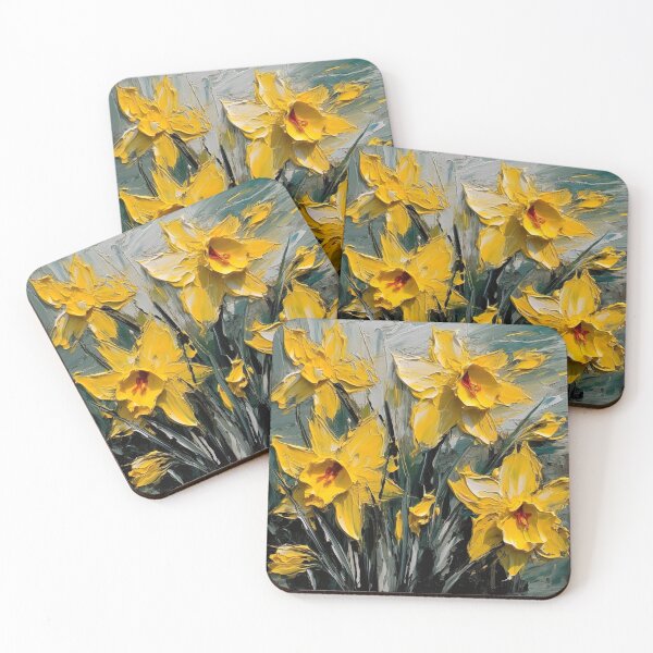 Item preview, Finger Painted Spring Daffodils designed and sold by Matt's Artificial Nature.