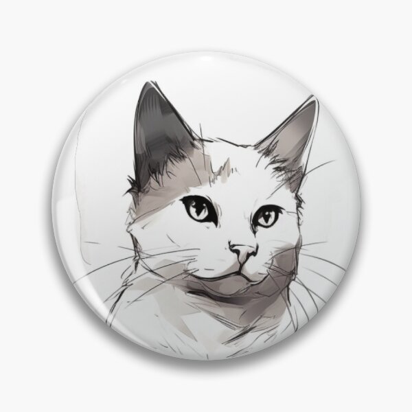 Item preview, Monochrome Majesty: The Enchanting Cat with a Dappled Tail designed and sold by ZDP-ART.