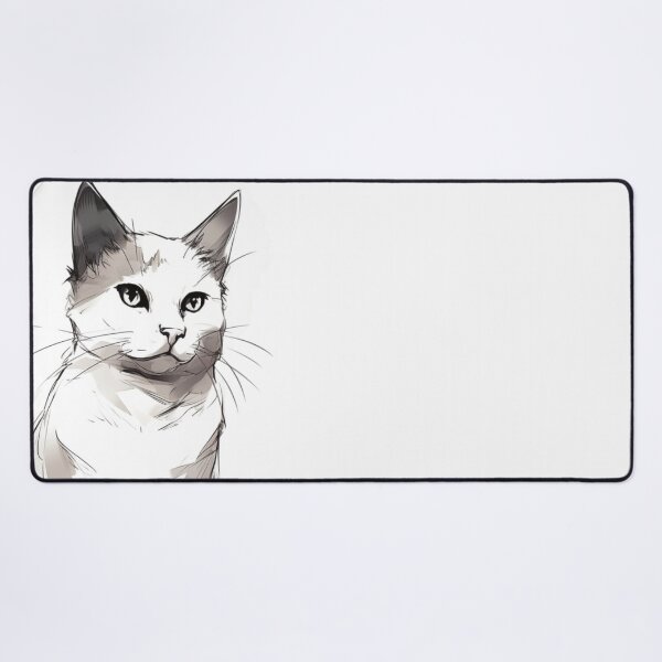 Item preview, Monochrome Majesty: The Enchanting Cat with a Dappled Tail designed and sold by ZDP-ART.