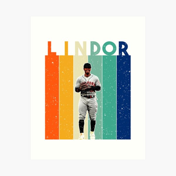 MLB Baseball Cleveland Indians Franciscolindor Francisco Lindor Francisco  Lindor Paquito Mr.Smile L Art Print