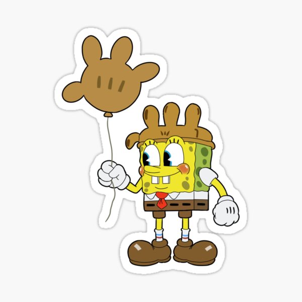 Spongebob funny face Sticker for Sale by stickers--Hakim