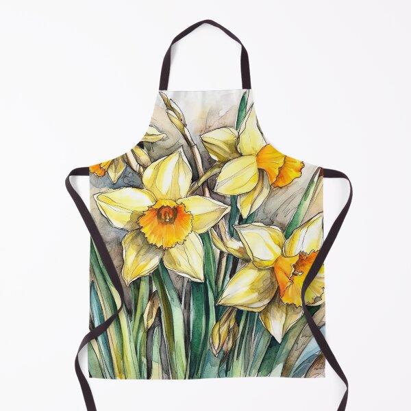 Item preview, Watercolor Wash Spring Daffodils designed and sold by Matt's Artificial Nature.