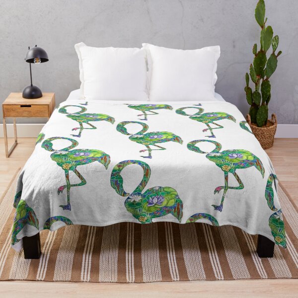 Item preview, Watercolor Flamingo Floral Silhouette designed and sold by Sproutopia-Art.