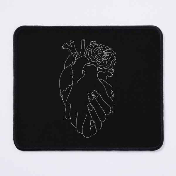 Item preview, Holding Hands Anatomical Heart Line Drawing designed and sold by Olivia Ossege.