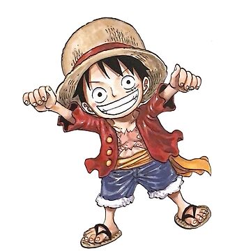 One piece Luffy desenho cute chibi png