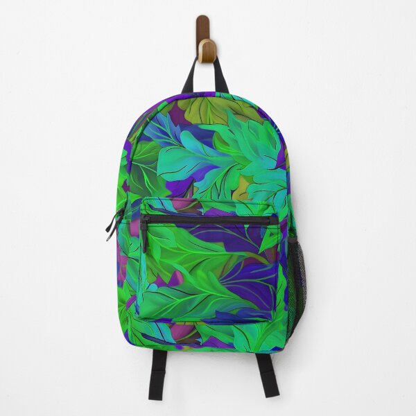 Item preview, Vibrant Leaves (green & purple) designed and sold by GammarayPrints.