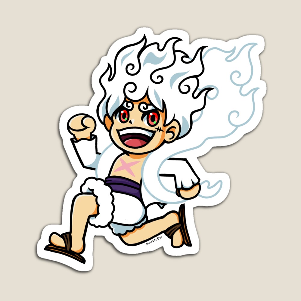 Gear 5 Luffy Hard Enamel Pin – HighFivePins