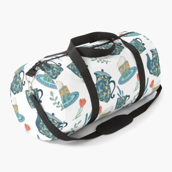 Item preview, Flowery teaware seamless pattern designed and sold by pinkyfish1010.