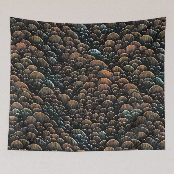 Item preview, Abstract Canopies – Forest Landscape in Hills designed and sold by worldofwhisper.