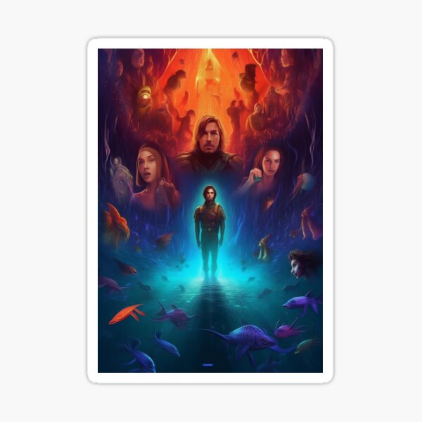 Item preview, AI Generated Stranger Things- The characters are transported to an underwater world, with the Mind Flayer rising from the depths. Futuristic designed and sold by JuxtaJoy Studios.